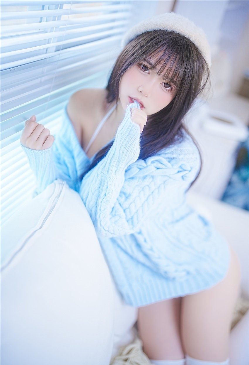 图片[2]-Tina很妖孽呀 蓝色秋冬毛衣[27P-168MB]-尤坊沐