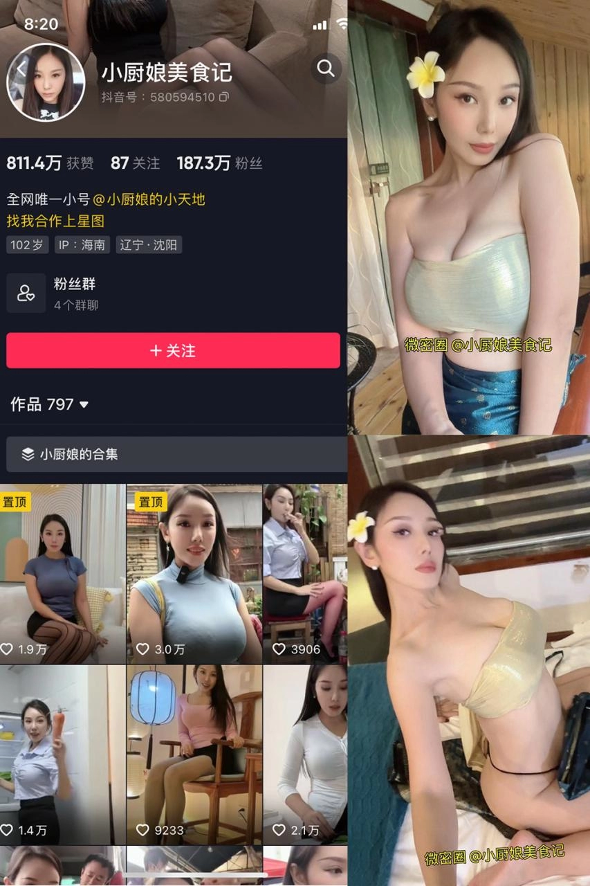 抖音 小厨娘美食记 微密圈 NO.036期 【34P6V】-尤坊沐