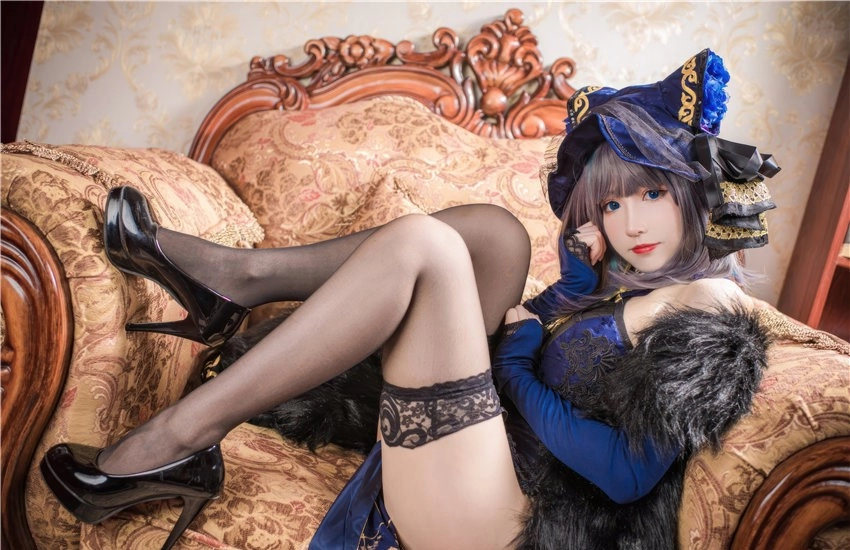 图片[2]-衣衣 碧蓝航线 柴郡旗袍 [57P-271MB]-尤坊沐