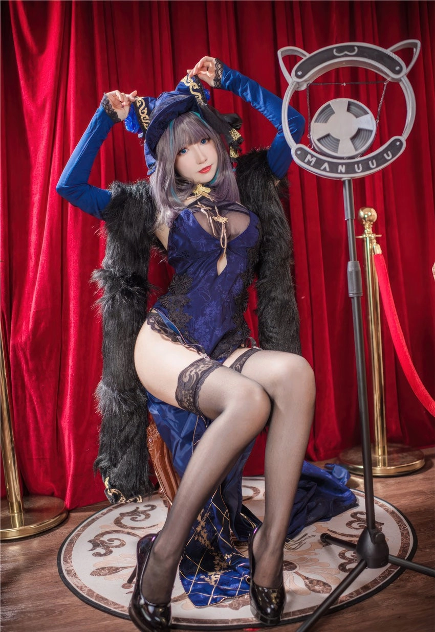 图片[4]-衣衣 碧蓝航线 柴郡旗袍 [57P-271MB]-尤坊沐