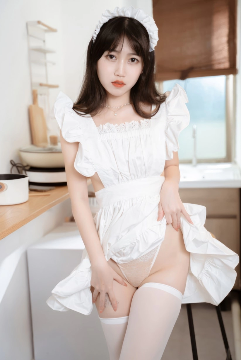 不呆猫 NO.052 厨房小女仆[35P-152MB]-尤坊沐